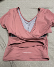 Load image into Gallery viewer, SpringFlora Padded Yoga Bra Crop Tank Top with Built in Shelf Bra