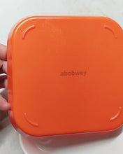 Load image into Gallery viewer, abobwey household tray,Biodegradable Plastics Tray, Rolling Tray Household Tray, Tea Tray, Fruit Tray, Household Tray, Convenient Tray, Square (Small) (white,orange )