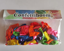 Load image into Gallery viewer, Confettiboom balloon,100pcs Latex Balloons, 12inch Multicolor to Celebrate Latex Balloons, Premium Thick Balloons for Birthday/Party/Christmas/Wedding and Holidays