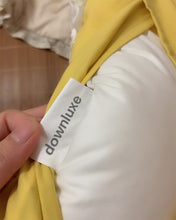 Load image into Gallery viewer, downluxe pillow, rectangular, pillow with adjustable head, neck and shoulder contours