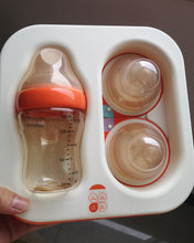 Load image into Gallery viewer, Bebesson baby bottle nipple, baby bottle with 2 nipple replacements, 8 oz anti-colic bottle with silicone nipple baby and toddler breastfeeding bottle