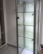 Load image into Gallery viewer, TIKBABA Clear Cabinet Acrylic Display Removable Shelf Case Plexiglass Showcase with Lock and Key