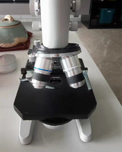 Load image into Gallery viewer, Merytes Zoom Microscope, M150C-I 40X-1000X All Metal Optical Glass Lens Cordless LED Student Biological Compound Microscope