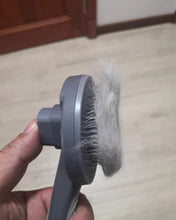 Load image into Gallery viewer, ORDORA pet brush, dog brush, dog self-cleaning sliding hair brush, cat pet grooming brush tool to gently remove loose undercoat, mat tangled pet massage hair sliding brush-self-cleaning