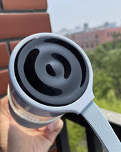 Load image into Gallery viewer, Ufoabyy Glass Tumbler - 14-Ounce, All Glass Reusable Insulated Tea/Coffee Mug & Lid, Hand Blown Glass Travel Mug