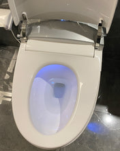 Load image into Gallery viewer, One-piece toilet-blusun bathroom toilet comfortable height double flush lengthened white ceramic modern bathroom one-piece toilet soft seat 12 inches (about 30.5 cm) thick with wax ring