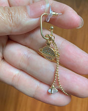 Load image into Gallery viewer, MauGeGe earrings, stars and planet silver earrings dangle small asymmetric asymmetric cute planet earrings girl birthday gift