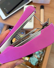 Load image into Gallery viewer, Hethya sewing machine,Handheld Sewing Machine Manual Sewing Machine Portable Stitch Stapler Mini Sewer Machine Hand Stitcher Sewing Machine Handy Needlework Tool for DIY Crafts Fabric Cloth Sewing Home Travel Use