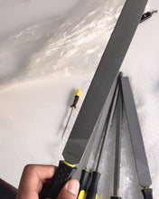 Load image into Gallery viewer, JASBODA files, 10-inch semicircular files-durable steel files for concave, convex and flat surfaces, comfortable non-slip handles, double and single blades-tool sharpeners for professionals and DIYers