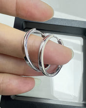 Load image into Gallery viewer, Hiacecop earrings,925 Sterling Silver Hoop Earrings | Small Plated Hoop Earrings for  Girls