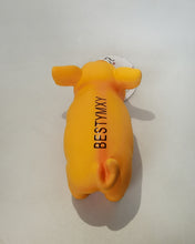 Load image into Gallery viewer, BESTYMXY 6.5 inch medium-sized pig dog toy interactive dog latex rubber cube squeeze grunt play