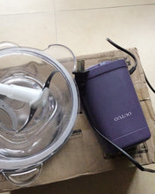 Load image into Gallery viewer, OUTUO electric meat grinder, electric food chopper with 2L stainless steel bowl 4 double-blade 2-speed meat grinder 350W, suitable for vegetables, fruits, cheese and meat