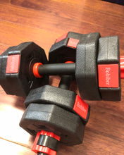 Load image into Gallery viewer, Bobiber dumbbell, adjustable dumbbell barbell weight pair, free weight combo set, non-slip neoprene hands, multi-purpose, home, gym, office