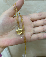 Load image into Gallery viewer, Rofeego 18K Gold Pendant Necklace Simple Necklaces Minimalist Delicate Jewelry Gift