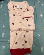 Load image into Gallery viewer, YISOLUSE pajamas,Womens Button Down Long Sleeve Shirt and Lounge Pajama Pants Set