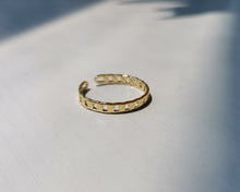 Load image into Gallery viewer, TMEEIHNSS 14K Gold Plated  Ring Braided Gold Plated Ring