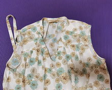 Load image into Gallery viewer, Gnoved women's dress, summer sleeveless floral bohemian V-neck buttoned flowing dress S-XL