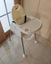 Load image into Gallery viewer, Toremore baby high chair, space saving, detachable tray, baby chair, car travel, three-point seat belt, adjustable footrest, non-slip foot