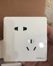 Load image into Gallery viewer, ZHRay's plug panel, home appliance power plug, built-in short-circuit fuse, 3 pieces