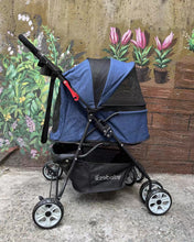 Load image into Gallery viewer, EZEBABY Pet Stroller for Cats/Dogs, Easy Fold with Removable Liner, Storage Basket