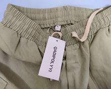 Load image into Gallery viewer, QADIPOLYYI Shorts,Men's Cotton Full Elastic Waist Cargo Performance Baseline Shorts