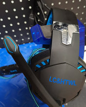 Load image into Gallery viewer, LC&HTWL gaming headset, 7.1 surround sound, head-mounted wired headset, flip mute microphone, PC (artificial leather)