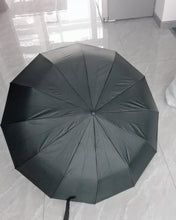 Load image into Gallery viewer, TENTAGON Windproof & Water-Resistant Foldable Umbrella, Black