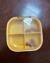Load image into Gallery viewer, ALANSON Pill box ,4 Compartments Travel Pill Organizer Moisture Proof Small Pill Box for Pocket Purse Daily Pill Case Portable Medicine Vitamin Holder Container
