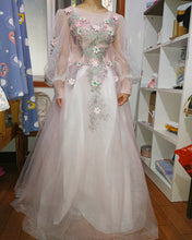 Load image into Gallery viewer, GOBLOVS Masquerade costume, Dress Sequin Art Deco Flapper Dress with Sleeve