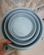 Load image into Gallery viewer, SOFEYA collapsible bucket, 10L portable folding bucket bucket container, suitable for hiking, camping, fishing trip, gardening and outdoor use