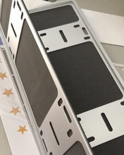 Load image into Gallery viewer, Vongfong License Plate Frame, 100% Stainless Steel New Mirror Polished License Plate Frame Bracket With Nut, Pack of 2