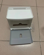 Load image into Gallery viewer, JJHREI Toilet paper holder,Toilet Paper Roll Holder with Shelf and Drawer Adhesive Bathroom Tissue Box Holder Wall Mount Facial Toilet Tissue Paper Storage Pet Proof Paper Towel Dispenser for Wet Room