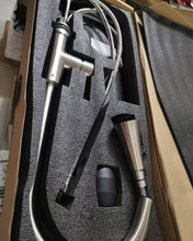 Load image into Gallery viewer, Sunfee Faucet ,with Pull Down Sprayer Brushed Nickel, High Arc Single Handle Kitchen Sink Faucet with Deck Plate, Commercial Modern rv Stainless Steel Kitchen Faucets