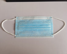 Load image into Gallery viewer, LundaTec Disposable 3 Ply Blue Face Masks - Blue Disposable Face Mask