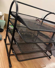 Load image into Gallery viewer, COMFYROOM desktop file organizer for office home, paper mesh office supplies desk organizers with drawer and accessories