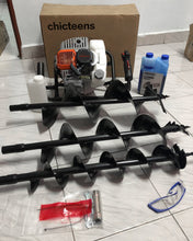 Load image into Gallery viewer, chicteens auger excavator, stroke gas column hole excavator one person auger EPA machinery plant soil excavation fence