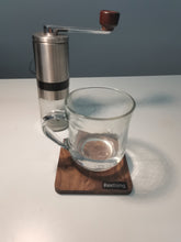 Load image into Gallery viewer, Reetsing coaster,Coasters for Wooden Table, Farmhouse Coaster,  Square Walnut Wood Coaster(4 Inch), Fit Ceramic Cup and Glass Cup or Any Size of Drink Glasses, Housewarming Gifts