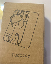 Load image into Gallery viewer, Tudoccy shower base, adjustable hand shower bracket, plastic bathroom 3M glue shower adapter, waterproof, wall-mounted, universal shower assembly-no tools required