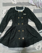 Load image into Gallery viewer, UJAKEL dress, long sleeved round neck elegant button-embellished dress