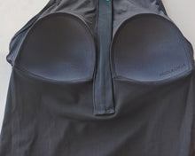 Load image into Gallery viewer, HUOLAJZHUA Swimsuits, Tummy Control Swimwear Green Halter One Piece Swimsuit, Ruched Padded Bathing Suits