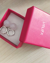 Load image into Gallery viewer, urlifx Earrings,Silver Tone Clear Crystal Glass Leverback Drop & Dangle Earrings