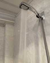 Load image into Gallery viewer, DOWODO Hand-held shower head,Brushed nickel Shower heads combo with two spray setting fixed shower head and two spray settings handheld shower head