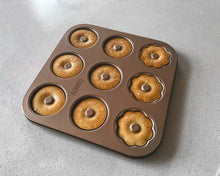 Load image into Gallery viewer, AONNYO Silicone Cake Moulds, Doughnut Maker Silicone Baking Tray Cupcake Muffin Molds Mini Cake Pan