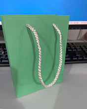 Load image into Gallery viewer, PEAKS COMFORTS paper shopping bag,light green Kraft Paper Gift Bags with Handles Shopping Bag