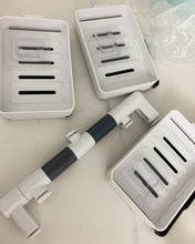 Load image into Gallery viewer, AQOOA soap Dish Holder for Shower, Bathrom 3 Tier with Hooks Adhesive Wall