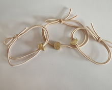 Load image into Gallery viewer, YODIDI Rubber band for hair, Fashion Hair Ties with Metal Circle Beads, Thin Hair Elastics Tie China