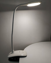 Load image into Gallery viewer, ABIBIY Desk Lamp with Clamp, Eye-Care Swing Arm Desk Lamp, 5 Brightness & Adjustable Color Temperature Modern Architect Lamp with Memory & Timing Function for Study, Work, Home, Office, 12W,White