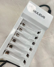 Load image into Gallery viewer, MULEUG electric batteries chargers, 6 bay battery charger, for aa aaa rechargeable batteries