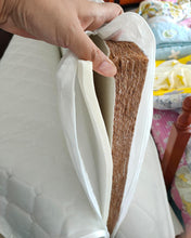 Load image into Gallery viewer, heydream mattress, organic cotton double-sided crib | waterproof and washable | 2-level, 2-in-1 double-sided crib mattress, natural coconut palm ribbon firm support, infants and young children sleep comfortably