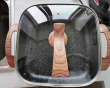 Load image into Gallery viewer, Sempfi electric frying pan, the ultimate non-stick electric frying pan 12-inch square aluminum stamping frying pan with 2 layers of non-stick inner coating | adjustable temperature control | lid with steam hole and heat-resistant handle